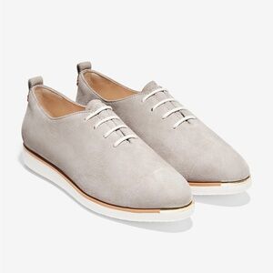 Cole Haan Grand Ambition Gray Suede Lace-Up Sneaker - Dressy & Casual